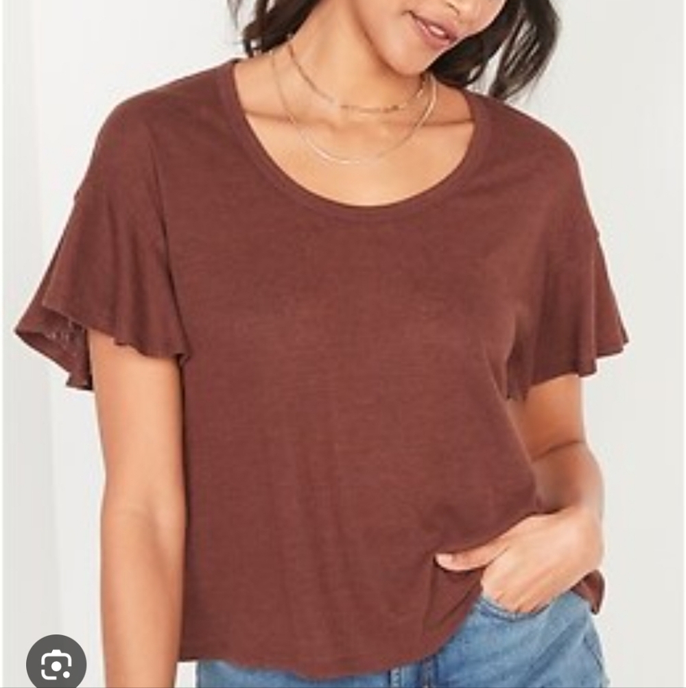 Old Navy Rust Cotton Top M